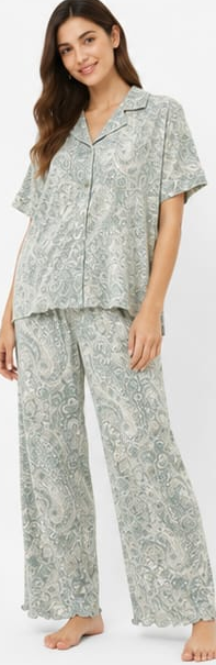 Max Grey Paisley Pajama Set — detail 4