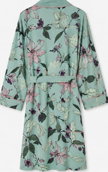 Max Mint Floral Satin Robe — detail 2