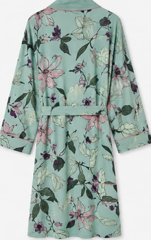 Max Mint Floral Satin Robe — detail 2