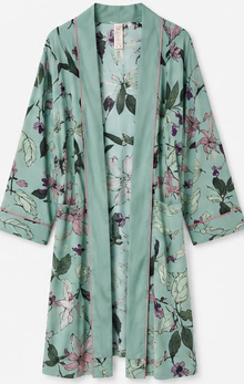 Max Mint Floral Satin Robe — detail 3