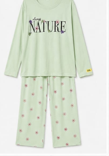 Max Mint Nature Print Pajama Set — detail 1