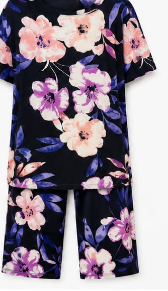 Max Navy Floral Pajama Set — detail 1