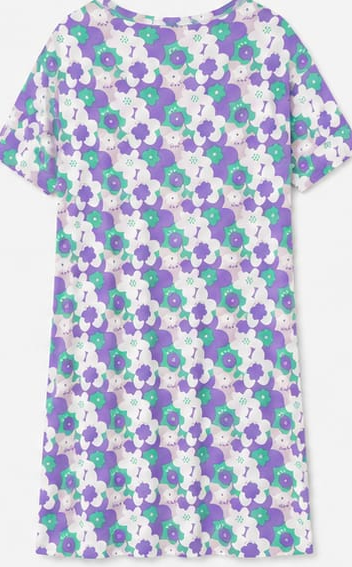 Max Purple & Green Floral Nightdress — detail 2