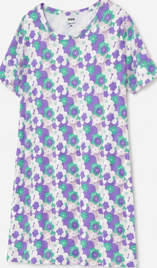 Max Purple & Green Floral Nightdress — detail 3