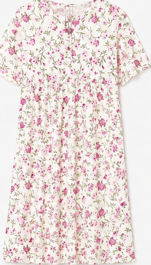 Max White Pink Floral Nightdress — detail 1
