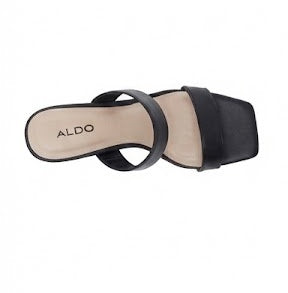 Heeled Black Mules