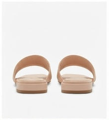 Glossy Beige Mules