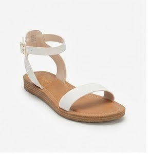 Flat White Sandals