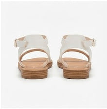 Flat White Sandals