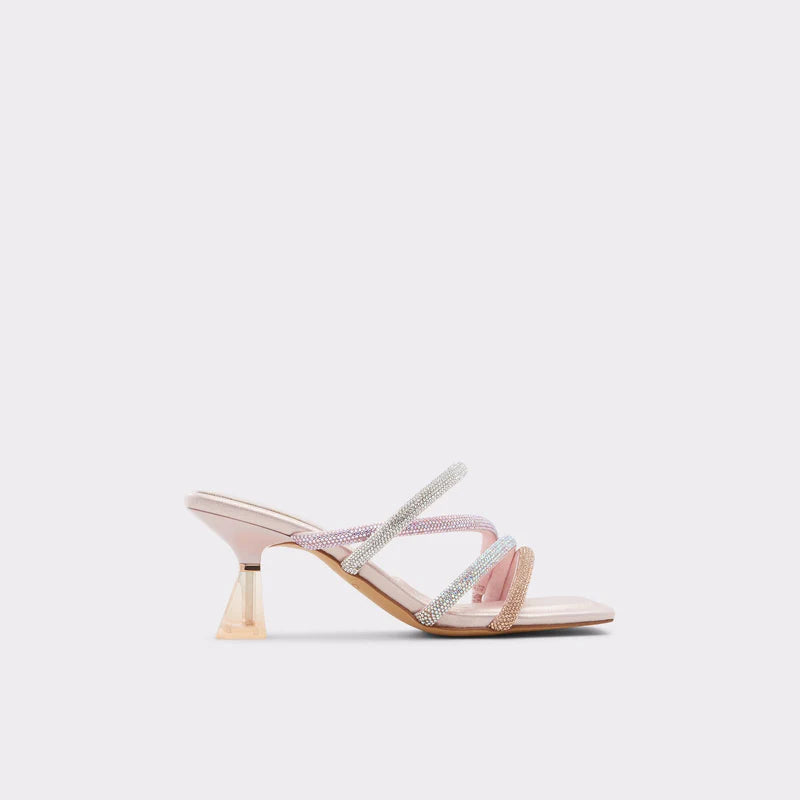 Heeled High Pink Mules