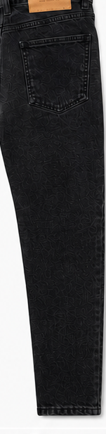 Pull&Bear Black Straight-Leg Jeans — detail 3