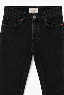 Pull&Bear Black Straight-Leg Jeans — detail 4