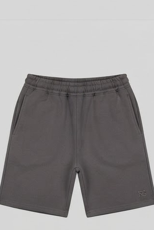PULL&BEAR Charcoal T-Shirt & Shorts Set — detail 3