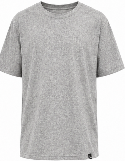 PULL&BEAR Grey T-Shirt & Shorts Set — detail 1