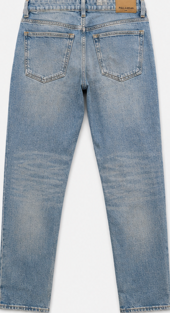 Pull&Bear Mid Wash Straight-Leg Jeans — detail 2