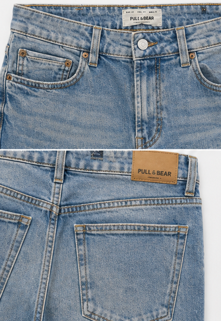 Pull&Bear Mid Wash Straight-Leg Jeans — detail 4