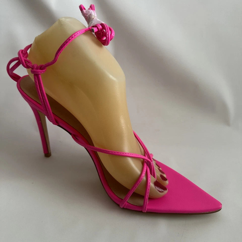 Heeled High Pink Sandals