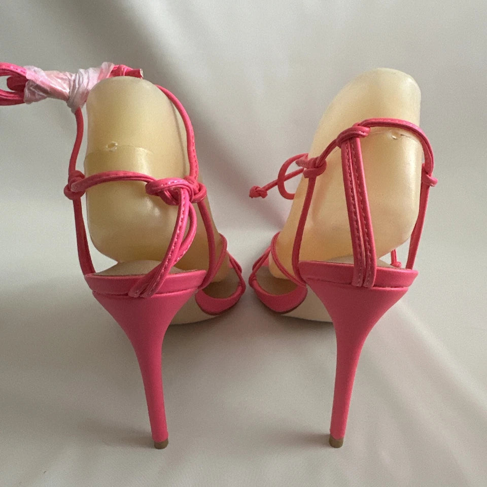 Heeled High Pink Sandals