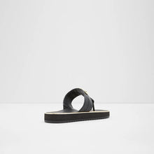 Toe-post Black Mules