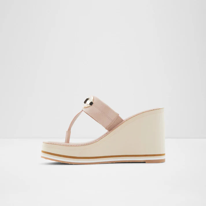 Oversized Beige Mules
