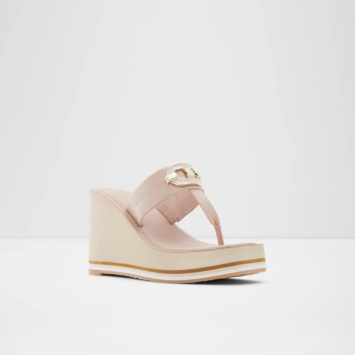 Oversized Beige Mules