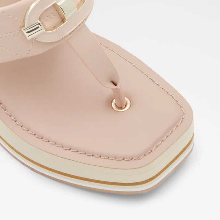 Oversized Beige Mules