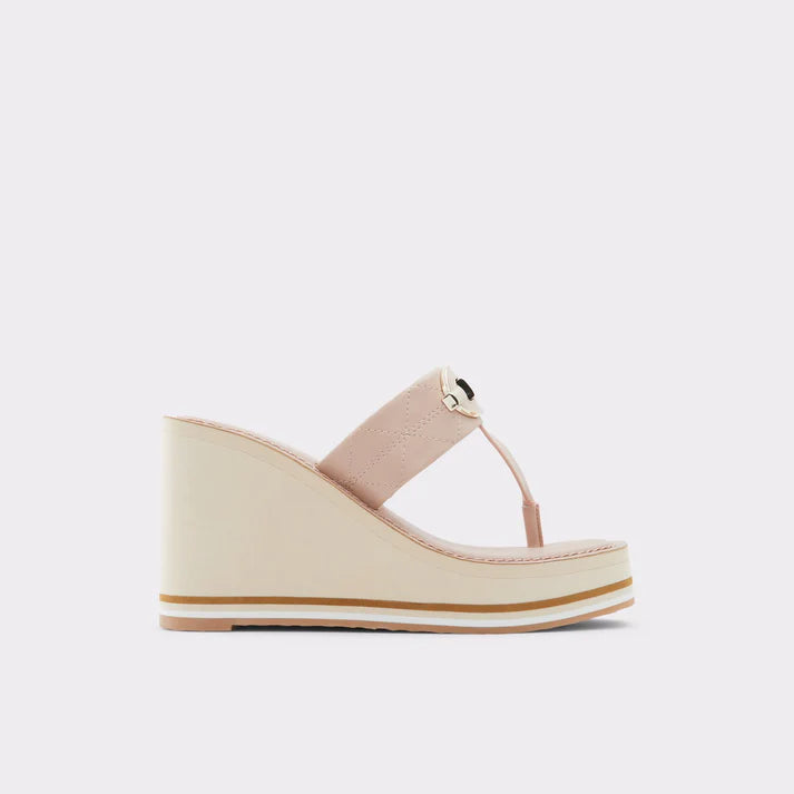 Oversized Beige Mules