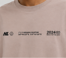 Timberland Beige Graphic T-Shirt front and back