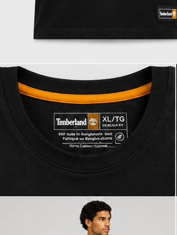Timberland Men's Camo Logo T-Shirt – Black image 4