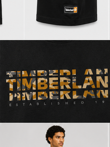 Timberland Men's Camo Logo T-Shirt – Black image 5