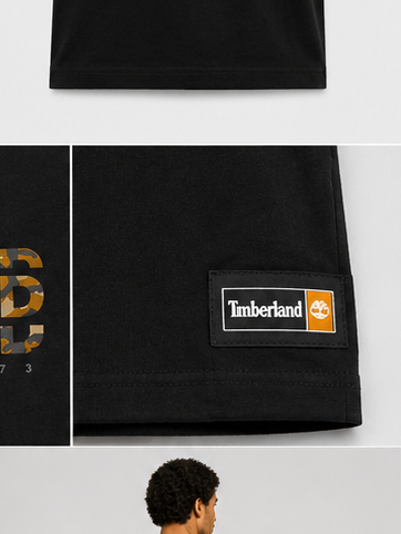 Timberland Men's Camo Logo T-Shirt – Black image 6