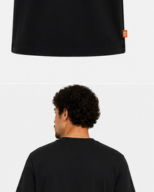 Timberland Men's Heritage Logo T-Shirt – Black & Cream image 6