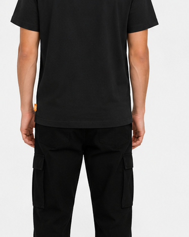 Timberland Men's Contrast Tree Logo T-Shirt – Black & Cream image 9