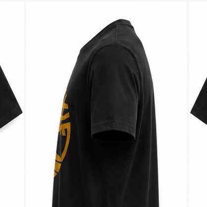 Timberland Men's Metallic Tree Logo T-Shirt – Black & Gold image 2