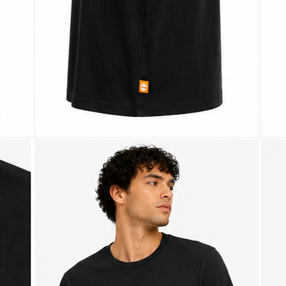 Timberland Men's Metallic Tree Logo T-Shirt – Black & Gold image 5
