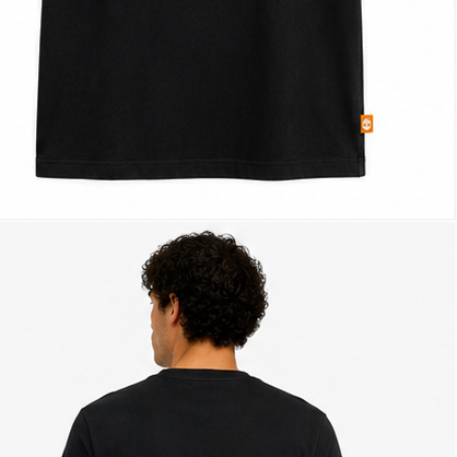Timberland Men's Metallic Tree Logo T-Shirt – Black & Gold image 6