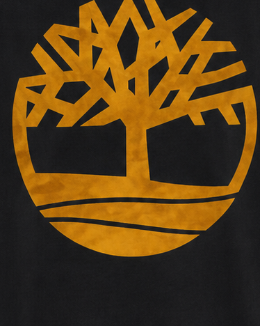 Timberland Men's Contrast Tree Logo T-Shirt – Black & Golden Yellow image 7