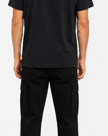 Timberland Men's Contrast Tree Logo T-Shirt – Black & Golden Yellow image 9