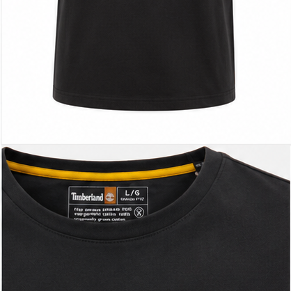 Timberland Men's Camo Logo T-Shirt – Black & Orange image 4