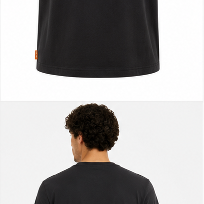 Timberland Men's Camo Logo T-Shirt – Black & Orange image 6