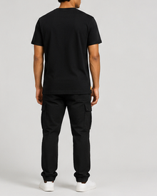 Timberland Men's Heritage Logo T-Shirt – Black & Orange image 9