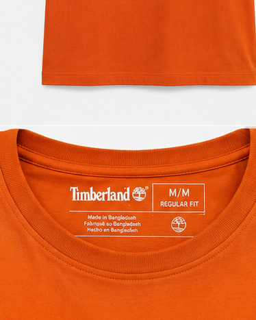 Timberland Men's Tree Logo T-Shirt – Bright Orange image 4
