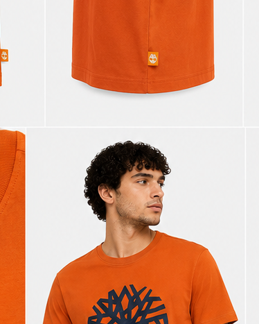 Timberland Men's Tree Logo T-Shirt – Bright Orange image 5