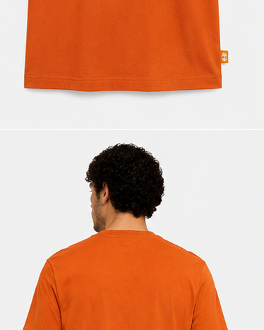 Timberland Men's Tree Logo T-Shirt – Bright Orange image 6