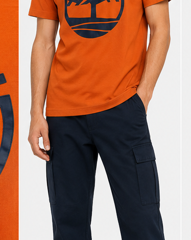 Timberland Men's Tree Logo T-Shirt – Bright Orange image 8