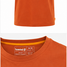 Timberland Men's Chest Patch T-Shirt – Burnt Orange image 4