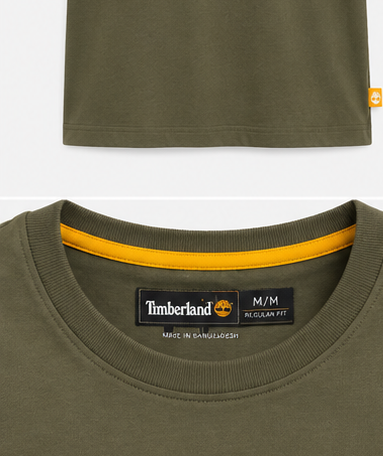 Timberland Men's Tree Logo T-Shirt – Dark Olive image 4
