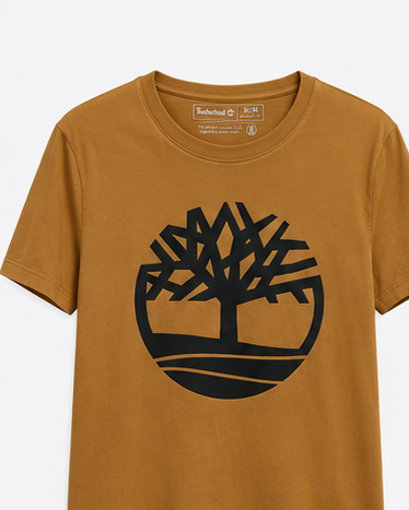 Timberland Men's Tree Logo T-Shirt – Golden Brown image 1