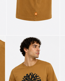 Timberland Men's Tree Logo T-Shirt – Golden Brown image 5
