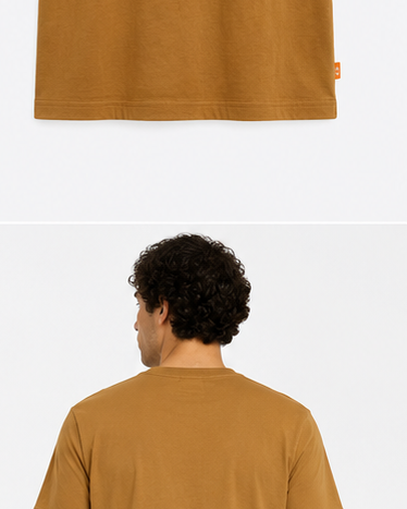 Timberland Men's Tree Logo T-Shirt – Golden Brown image 6